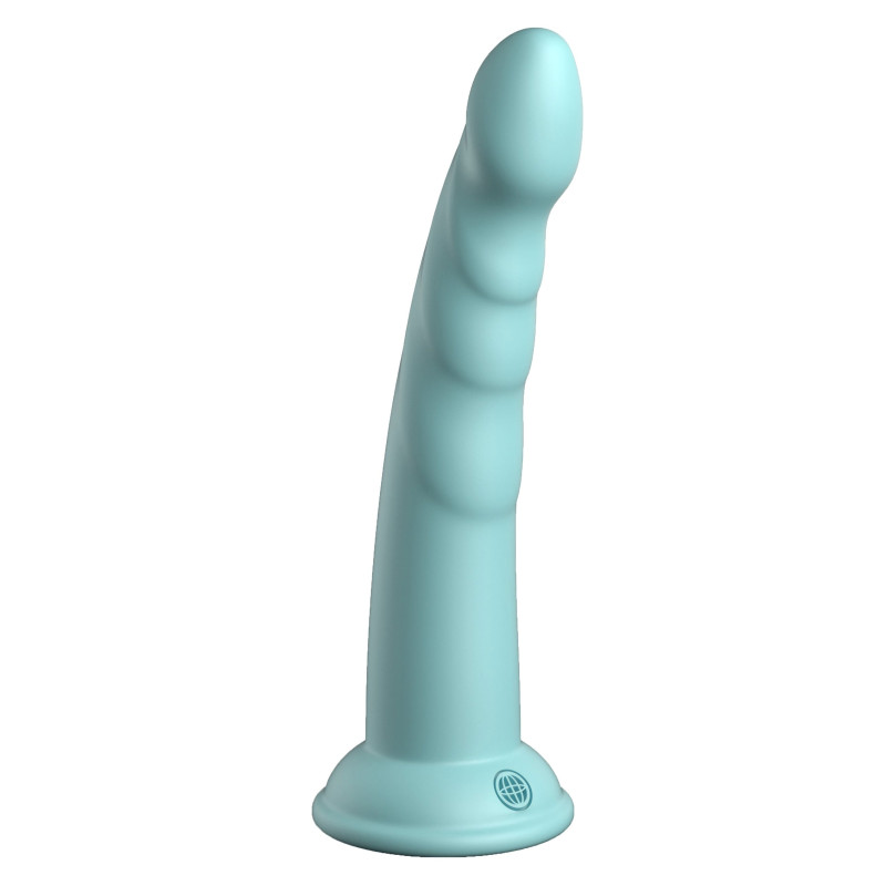 Pipedream Extreme Toyz Gode silicone Slim Seven 18 x 3.6cm Turquoise